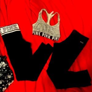 VS leggings and bra